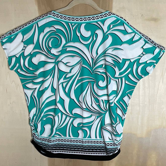 JM Collection Top Petite Extra Large Embellished‎ Blouse R - Picture 2 of 9